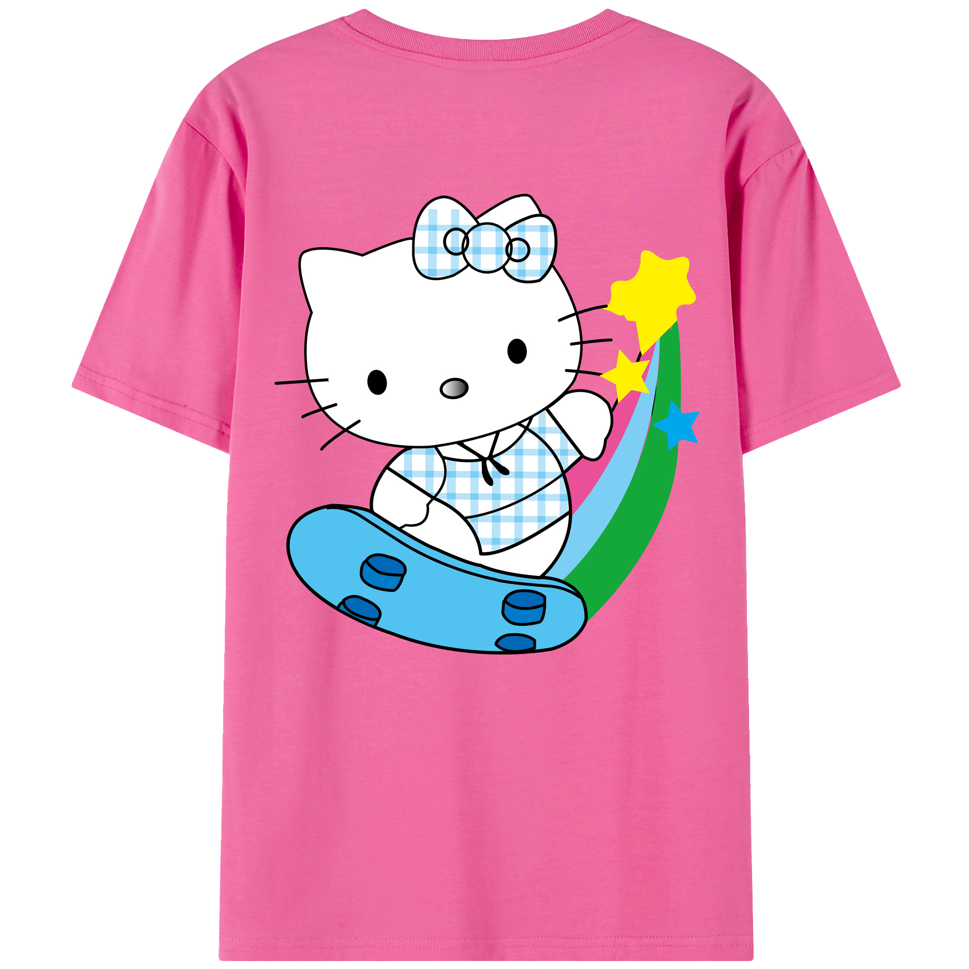 （画像用） Hello Kitty ハローキティ レディース半袖Tシャツ(バックプリント)